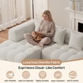 thumbnail image 6 of Wiilayok 120" Boneless Oversized Cloud Couch, Left Facing L-Shaped Chenille Sectional Sofa with Chaise Lounge, Deep Seat Upholstered Living Room Sofa with 4 Pillows, No Assembly, Beige, 6 of 9
