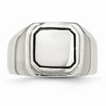 thumbnail image 4 of Stainless Steel Polished Black Enameled Ring Size: 10; for Adults and Teens; for Women and Men, 4 of 7