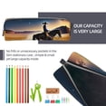 thumbnail image 5 of Fotbe Azure Sky Western Desert Cowboy Pattern Leather Pencil Case, Pencil Pouch with Durable Zipper, Compact and Stylish Organizer for Stationery, Art Supplies, Travel Essentials, 5 of 7