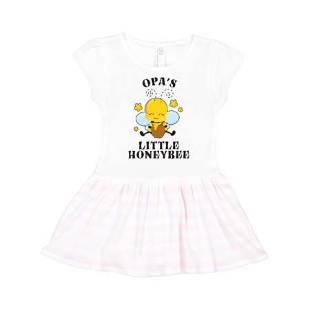 

Inktastic Cute Bee Opa s Little Honeybee with Stars Gift Toddler Girl Dress
