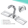 thumbnail image 5 of Uxcell Pad Eye Plate Ceiling Hooks Wall Mount Hanger Galvanized Iron, 4 Count, 5 of 5