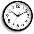thumbnail image 1 of Reloj de pared DAXSMY de 30 cm, silencioso, no hace tictac, funciona con pilas, 1 of 9