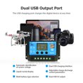 thumbnail image 4 of Amdohai 20A 12/24V Solar Charge Controller Dual USB LCD Display Auto Solar Cell Panel Charger Regulator Dual Output Charge and Discharge Controller, 4 of 8