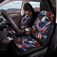 thumbnail image 4 of Uourmeti Polyester Fabric Car Seat Accessory for Automotive, Washable Stretchy Car Seat Covers, Patriotic Bald Eagle Print, 4 of 12