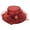 Wine Red, variant on Cheers.US Women Kentcky Derby Church Hat Organza Flower Wide Brim Fascinator Hats for Wedding Tea Party