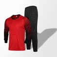 thumbnail image 3 of Uniforme de portero de fútbol para niños y hombres, camiseta de entrenamiento de manga larga con esponja protectora, camiseta de fútbol y pantalones, 3 of 5
