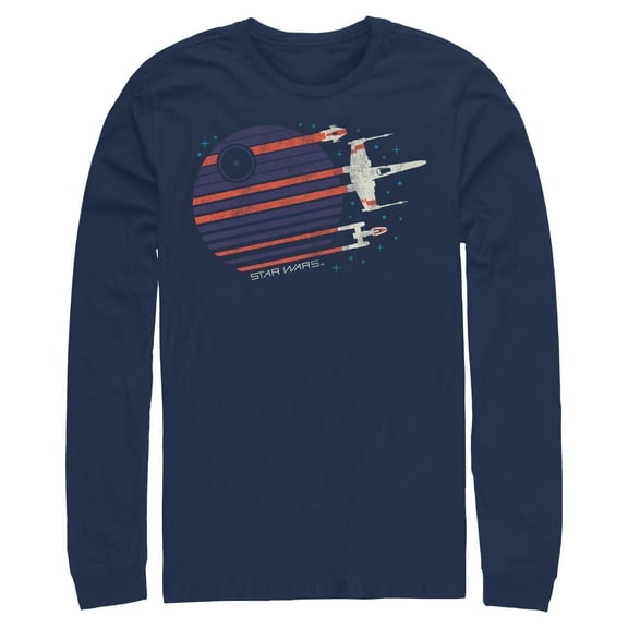 Mens Star Wars X-wing Starfighter Flyby Long Sleeve Shirt