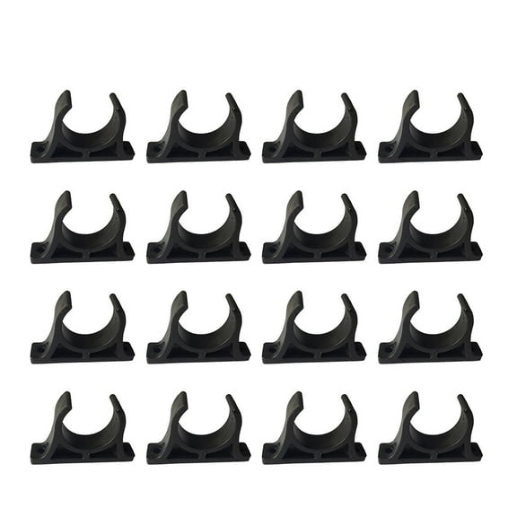 FOLOYORI 16Pcs Low-Profile Paddle Clip for Kayak and Inflatable Watercraft in Black
