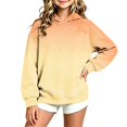 thumbnail image 2 of Otntypg Ombre Hoodies for Girls Lightweight Casual Fall Long Sleeve Tie Dye Gradient Color Printed Hooded Pullover Tops Trendy Oversized Basic Atheltic Sweatshirts, 2 of 6