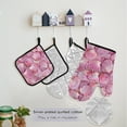 thumbnail image 5 of 3d Seashells 5 Pcs Kitchen Set Heat Resistant Oven Mitts and Non-Slip Pot Holders with Adjustable Cooking Apron, 5 of 6