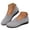 Grey, variant on Women's Flat Shoes Mesh Slip on Casual Loafers Closed Toe Summer Work Slide Shoe Outdoor Comfortable Walking Loafer Black Size 8.5
