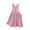 Pink, variant on THDHVS Summer Dresses for Kids,Girls Casual Dresses,Kids Solid Color Linen Back Button Up Dress Suspender Skirt with Pockets Blue 4-5 Years