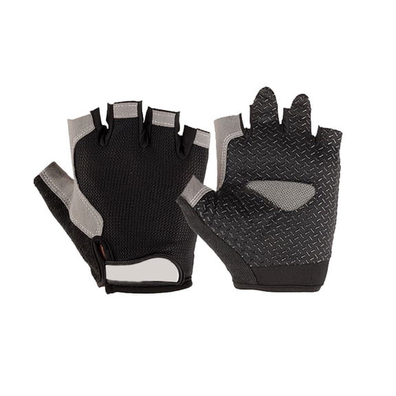 1PC Bike Cycling Gloves, Short Fingerless Gloves for Workout Gym Training Weight Lifting Outdoor, Non-Slip Riding Gloves