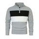 thumbnail image 2 of Blusa y camisa de cuello alto de manga larga para hombre, estilo británico, estilo retro, con cremallera, manga larga, jersey de temperamento, blusa de poliéster para hombre, 2 of 8