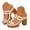 White, variant on Block Heel Sandals for Women 2026 Summer Open Toe Chunky Platform Wedges Non Slip Casual Hollow Out Dressy Backless High Heels Pumps (Green,7)
