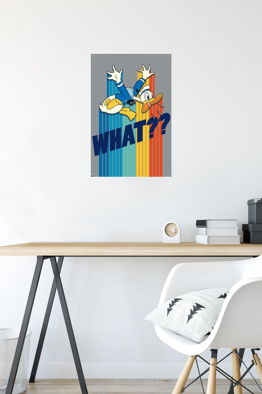 Disney Donald Duck - What Wall Poster with Pushpins, 14.725" x 22.375"