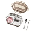 thumbnail image 2 of Pisexur Portable Stainless Steel Lunch Box Insulation Box Student Lunch Box Outdoor Lunch Box, 2 of 2