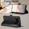 thumbnail image 3 of Compatible with Google Pixel 6 Pro Premium PU Leather Wallet Case with RFID Blocking Card Holder,Kickstand Magnetic Closure Protective,Wrist Strap Wallet Case for Pixel 6 Pro 6.71 Inch (Black), 3 of 14