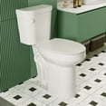 thumbnail image 2 of ELLAI Two-Piece Elongated Toilet - Comfort Height (ADA), 1.28 GPF, Powerful Single Flush, 12" Rough-In, White 2 of 13