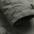 thumbnail image 3 of Rrxhxhs Raincoat for Men Solid Color Detachable‑Hood Long Sleeve Windproof Waterproof Hooded Outdoor Jacket with Multi Zipper Pockets, 3 of 8