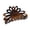 Tortoise Shell Brown, variant on Parcelona French Plume Medium 3" Celluloid Acetate Hair Claw for Women and Girls (SolidWhite)