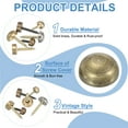 thumbnail image 3 of Uxcell Brass Decorative Screws with Caps for Furniture Fixing and Wall Hangings Bronze 13mm, 3 of 7