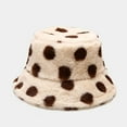 thumbnail image 6 of Beugl Bucket Hat Clearance, Winter Printed Thick Bucket Warm Hat Bucket Cap Basin Hat for Women Men Summer Hats Baseball Hat Beach Hats Visor Hats for Women Beige, 6 of 6