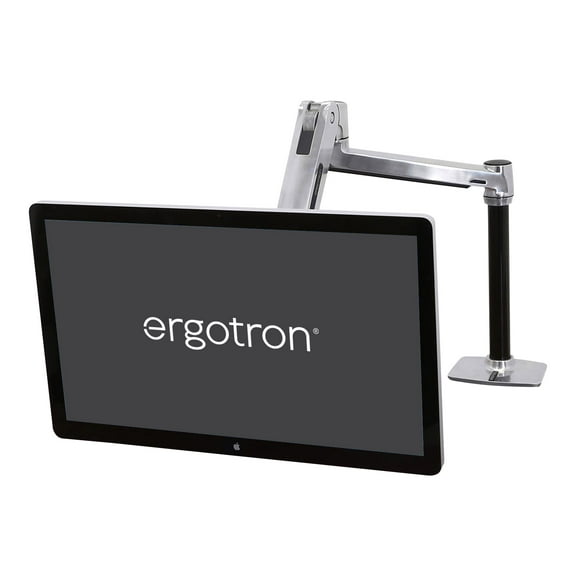 Ergotron Desk Mount for Flat Panel Display Polished Aluminum 45360026