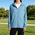 thumbnail image 3 of Breezora Women's UPF Sun Protection Casual Jacket Ice Silk Breathable Lightweight Outdoor Summer, 3 of 8