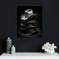 thumbnail image 4 of PIKWEEK Western Cowboy Wall Art Posters, Cow Wall Art,Vintage Farmhouse Canvas Art Prints for Men's Bedroom Decor,Western Boots Straw Hat Guitar Decor Cowboy Wall Art, 4 of 4