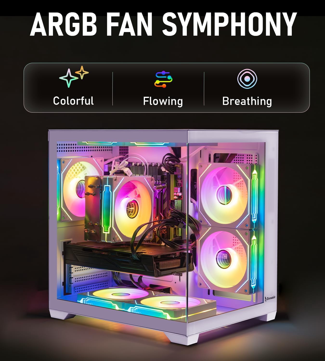 White Gaming Workstation Desktop PC - i7 Xeon 12-Core, GTX 960 Graphics, 32GB RAM, 512GB SSD, USB WiFi 6, Bluetooth 5.4, ARGB Fans, 650W PSU, Windows 11, Keyboard & Mouse