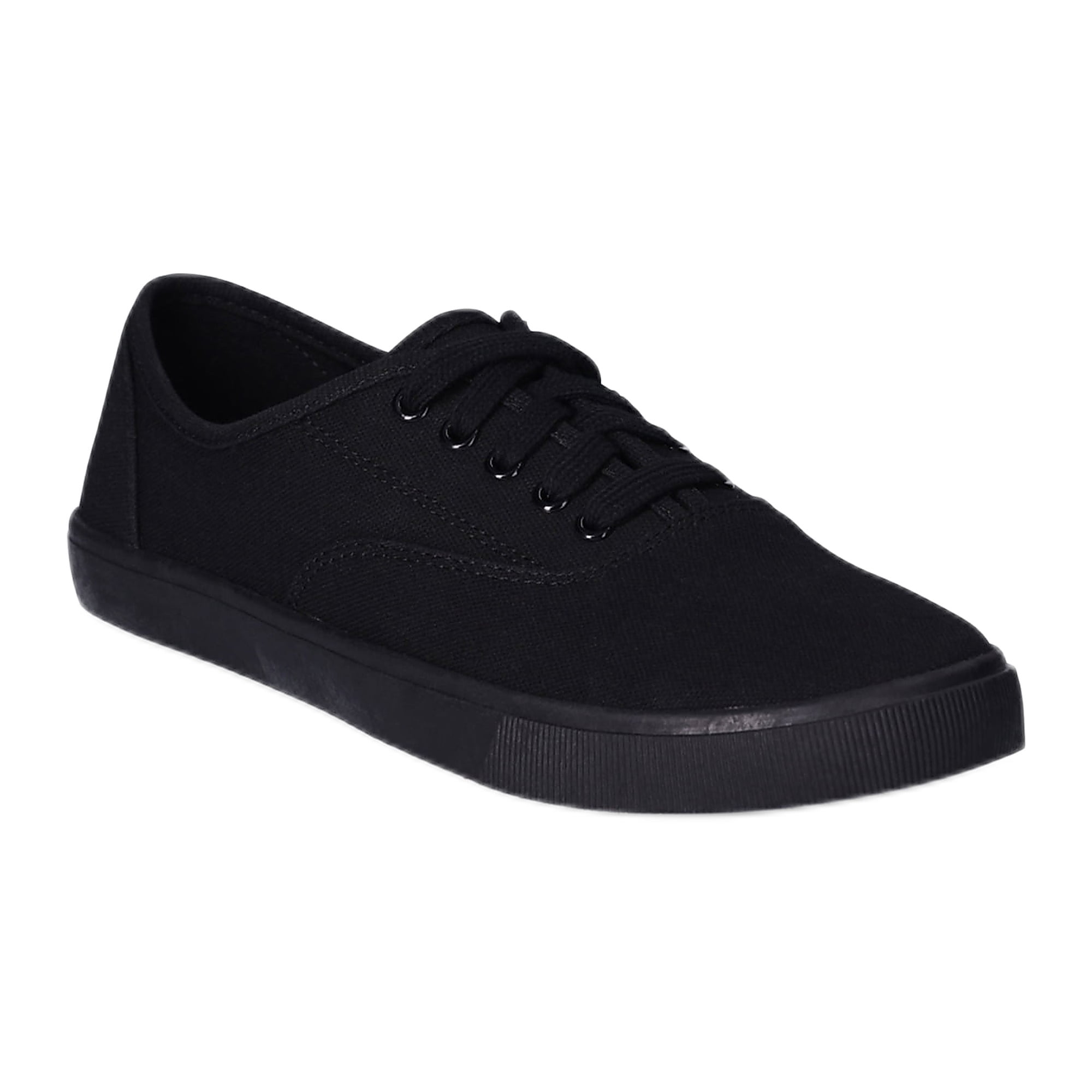 Time and Tru Women's Casual Lace Up Sneakers, Wide Width Available