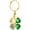 Gold-Green, variant on Lucky Clover Cremation Urn Keychain for Ashes Memorial Keepsake Keychain Women Girl Men Cremation Jewelry Family Friend Mom Dog Cat
