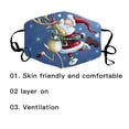 thumbnail image 2 of relayinert Christmas Themed Face Mask Dustproof Breathable Printing Mask with Elastic Ear Band Type 7, 2 of 7