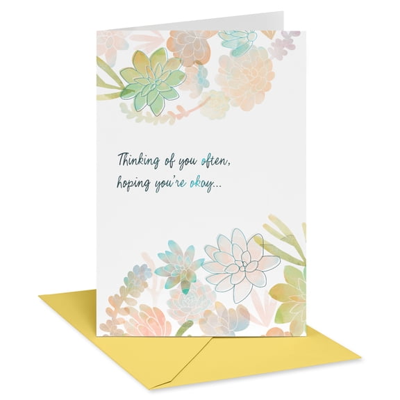 American Greetings Get Well Soon Card (Hopeful Blossoms)