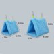 thumbnail image 2 of Methold Cama Triangular gruesa para mascotas, casa de animales pequeños con ganchos, jaula de pájaros de felpa lavable reutilizable, tienda Jaulas de pájaros Gris L Methold PT004946-02, 2 of 6