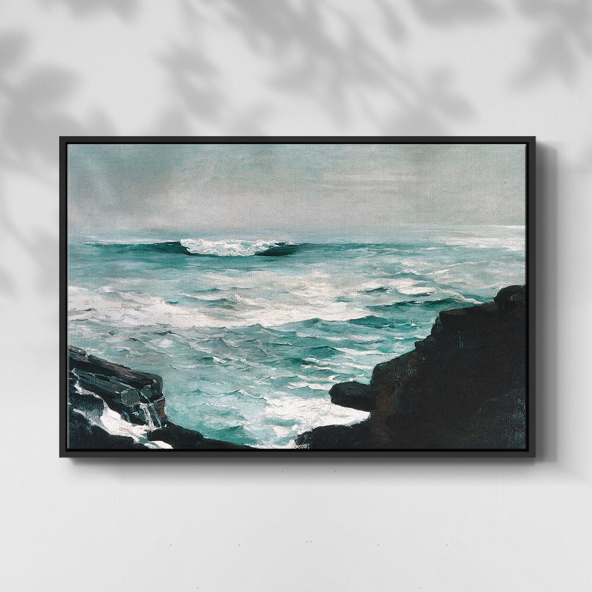 Vintage Landscape-CXXXVIII By Wexford Home Framed in Black Wood Gallery Wrapped Canvas 17 in. x 25 in.