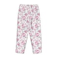 thumbnail image 5 of Goofa Rose Flowers Printed Soft Pajama Pants for Women, Wide Leg Comfy Casual Lounge Yoga Pants-, 5 of 9