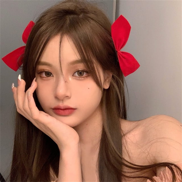 Hair Bows Hair Bows Clips Barrette Hair Bows Hair Bows For Girls Cute Hair Bows 2pcs Hair Bows Velour Material Lightweight Portable Soft Hand Feeling Comfortable Wearing Barrette