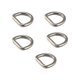 thumbnail image 2 of 2x5x Anillos En D De Acero Inoxidable, Anillo En D De Metal Sin Costuras Para Correas De Bolsos, Fabricación De Bolsos, 3mm X 16mm X 16mm, 2 of 9