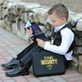 thumbnail image 7 of Tickle & Main Ring Bearer Proposal Gift Set - Youth S/M, Ages 4 & Up, Black Polyester - Includes Storybook, Leather Badge & Security Briefcase - Kids Ring Bearer Gifts, 7 of 7