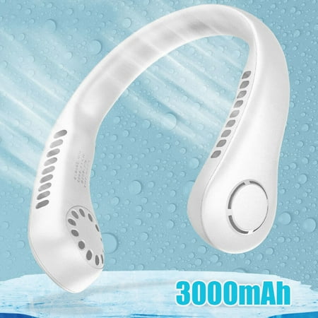 

USB Portable Hanging Neck Fan Cooling Air Cooler Wearable Neck Air Conditioner
