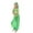 Green, variant on Hiijoy Big Girls Belly Dance Outfits Performance Sequin Mesh Crop Top Pants Set, Sizes 7-8Y