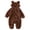 Brown, variant on Splozh Newborn Baby Winter Snowsuit Bear Outfit Fleece Warm Jumpsuit Romper Hooded Clothes for Infant Girls Boys Newborn Going Home Outfit Girl,Brown,9-12 Months