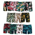 thumbnail image 4 of Txlixc Pantalones cortos de playa para hombres con cintura elástica, impresión hawaiana suelta Txlixc moda, 4 of 4