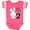 Football Pink and White, variant on Inktastic Somebunny is Two-Second birthday bunny Boys or Girls Baby Bodysuit