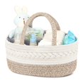 thumbnail image 1 of Maliton Diaper Caddy Organizer For Baby, Cotton Rope , Changing Table Diaper Storage Baskets For Storage, Baby Shower Gifts For Newborn, 1 of 5