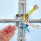 thumbnail image 3 of BRIGHTFUFU Kit de conectores de cable de empalme rápido de 100 piezas, terminales de engarzado eléctrico, conectores de pala aislados macho y hembra para cableado automotriz y marino, 3 of 7