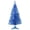 blue, variant on 4Ft Silver Artificial Christmas Pine Tree, Tinsel, Three-Section Assembly, Includes Base
