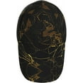 thumbnail image 4 of Black and Gold Background Print Sport Hat,Washed Baseball Cap Adjustable Low Profile Classic Dad Hat for Men Women, 4 of 8